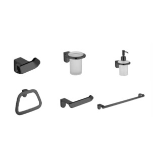 طقم اكسسوارات حمام انفينتي اسود