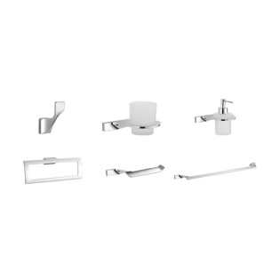 Infinity Bathroom Accessories Set 6 Pieces Chrome