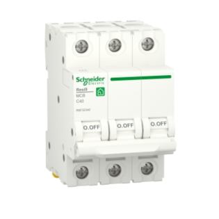 Schneider Electric Resi9 MCB Circuit Breakers 3 Pole 40 Amp