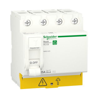 قاطع كهرباء رباعي شنايدر إليكتريك Resi9 25 أمبير