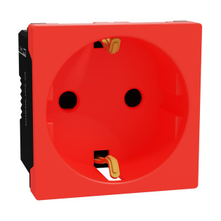 بريزه ألماني شنايدر إليكتريك ميلوز إي 16 أمبير أحمر