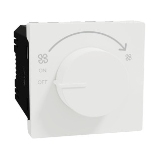 مفتاح تحكم في سرعة المروحة شنايدر إليكتريك ميلوز إي أبيض