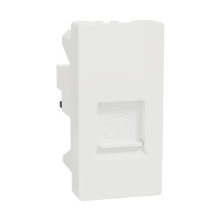 بريزة تليفون شنايدر إليكتريك ميلوز إي أبيض