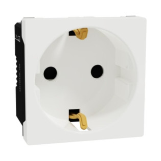 بريزة مجوفة شنايدر اليكتريك ميلوز ابيض 16 امبير