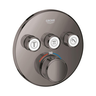 Grohe Grohtherm SmartControl Concealed Shower Mixer Glossy Graphite 