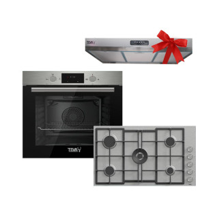 فرن غاز بلت ان 60 سم مع مسطح غاز بلت ان 90 سم استانلس تيفا