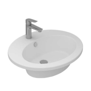 حوض سانيبيور ساترن كونترتوب 50×60 سم ابيض