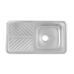 Hans Cico Kitchen Sink 87 × 48 cm Stainless with Drainboard