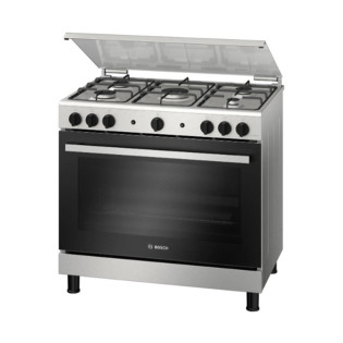 Bosch Serie 2 Freestanding Gas Cooker with 5 Gas Burner Stainless Steel