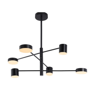 نجفة ميراج اسود 6 لمبة 90 × 75 سم