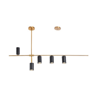 نجفة ميراج 5 لمبة اسود 110 × 70 سم