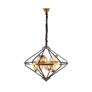 نجفة قنديل 100× 80 سم 6 لمبه اسود