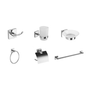 طقم اكسسوارات حمام انفينتي كروم 