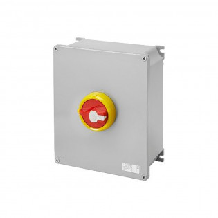 4 Pole Metal Isolator Switch HP 100 amp Red Gewiss