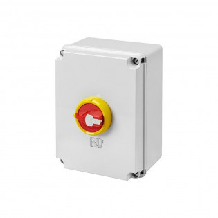 4 Pole Isolator Switch HP 160 amp Red Gewiss