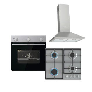 شفاط هرمى بلت ان 60 سم استانلس جورينيا و فرن بلت ان غاز 60 سم استانلس و مسطح غاز 60 سم استانلس