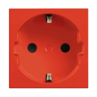 Bticino German Standard Socket 16A Red