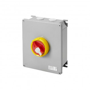 4 Pole Isolator Switch HP 80 amp Red Gewiss