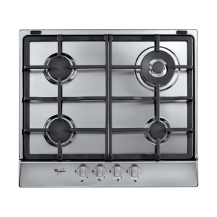 Whirlpool Built- in Gas Hob 4 Burners 60 Cm Stainless Steel 