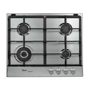 Whirlpool Built-In Gas Hob 4 Burners 60 Cm Stainless Steel 