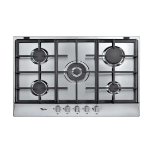 Whirlpool Built-In Gas Hob 5 Burners 75 Cm Stainless Steel 