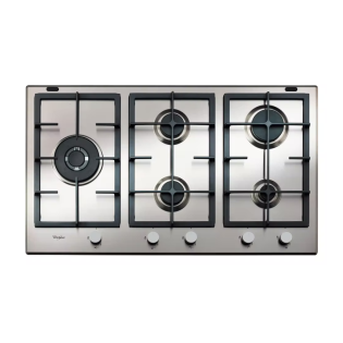Whirlpool Built-In Gas Hob 5 Burners 90 Cm Stainless Steel 