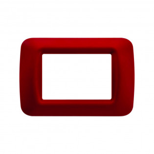 وش كهرباء مودرن سيستم 3 فتحة أحمر غامق جويس