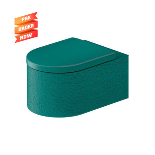 Duravit Millio Wall-Mounted Toilet with Douche without Valve Green Blue Matt