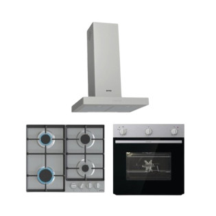 شفاط فلات و فرن و مسطح غاز بلت ان 60 سم استانلس من جورينيا 