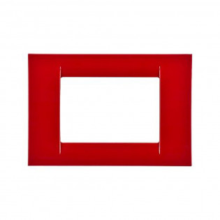 Cover Frame System 3 Module dark red Gewiss