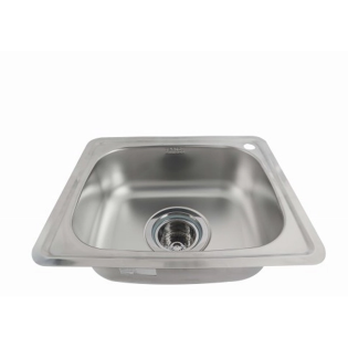 حوض مطبخ بيورتى كورجى 56×46 سم استانلس ستيل