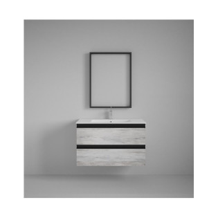 وحدة موبيليا بيرويا اسود× ابيض مع حوض 54×80×46 سم