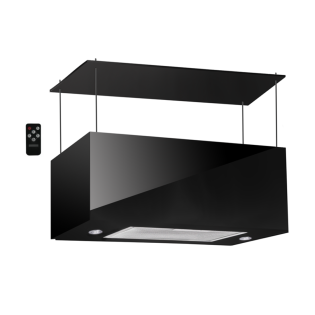 شفاط مطبخ بيورتى جزيرة دايموند 90 سم أسود