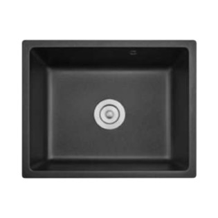 Infinity Granite Kitchen Basin 55 × 45 cm Black