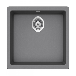  حوض مطبخ كوارتز رمادي اللون, مربع الشكل28.6×37.8 سم شوك
