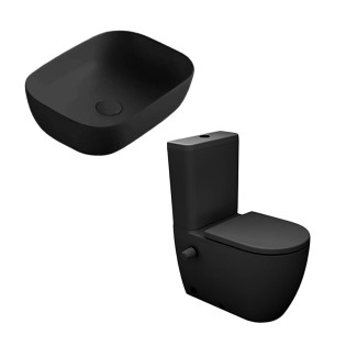 Sanipure Vega Bathroom Set Black