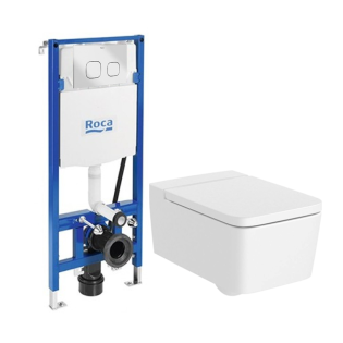 Roca Inspira Wall-Mounted Toilet with Flush tank