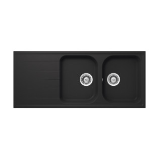 حوض مطبخ كوارتز شوك فيولا 116 × 50 سم أونيكس