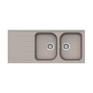 حوض مطبخ كوارتز شوك فيولا 116 × 50 سم كونكريت