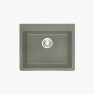 حوض مطبخ جرانيت بيرويا 79 × 50 سم رمادي