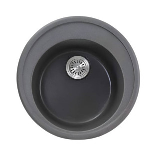 حوض مطبخ جرانيت بيرويا 22×51 سم رمادي