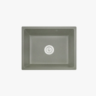 حوض مطبخ جرانيت بيرويا  45 × 55 سم رمادي