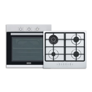 Franke Built-In Gas Oven 60 cm and Gas Hob 4 Burners Stainless Steel
