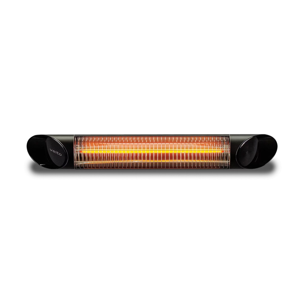 Veito Blade Wall Mounted Carbon Infrared Heater 2000W Black