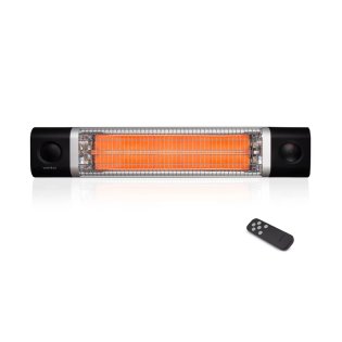 Veito Wall Mounted Carbon Infrared Heater 2500W Black