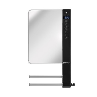 RadiaLight Wall-Mounted Bathroom Fan Heater with Towel Bars and Mirror 1800 W