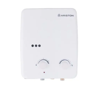 سخان مياه غاز أريستون 6 لتر أبيض- أسطوانة غاز