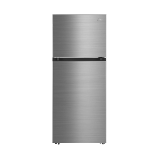 Midea Free Standing Refrigerator 338 Liter stainless steel