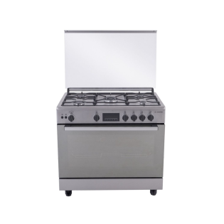 Ariston Freestanding Digital Gas Cooker with 5 Gas Burner Stainless Steel 