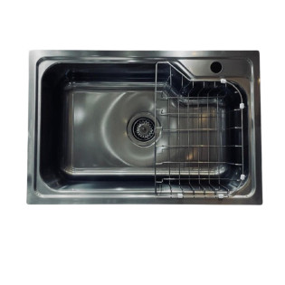 حوض مطبخ 45.5×68.6 سم أصيل اسود